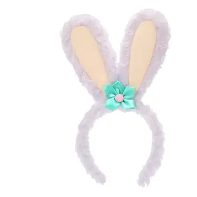 Pink Plush Rabbit Ear Hair Band for Girls