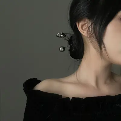 Modern Cold Style Metal Hairpin for Women