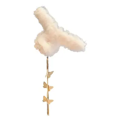 Plush Clip Headwear for Girls with Tassel and Eye Button