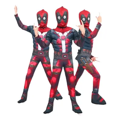 Kids Batman Muscle Suit Superman Spider-Man Costume