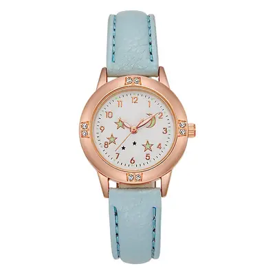 Luminous Diamond Belt Women's Watch Alloy Rose Gold Middle School Student Quartz Watch Student Party Cross-Border Wholesale