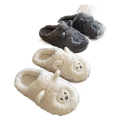 Cute Cartoon Cotton Slippers for Women Winter Soft