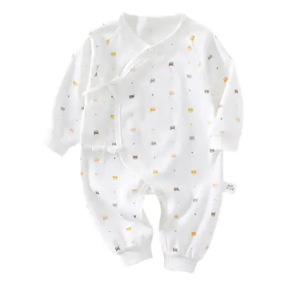 Newborn Baby Butterfly Suit White Cotton Spring Autumn
