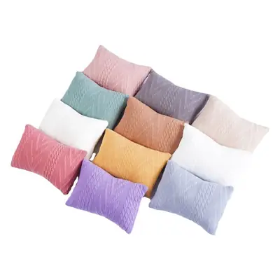 Newborn Baby Photo Wrap Pillow Cover Orange Knitted