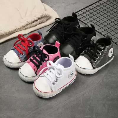 Foreign trade popular classic baby canvas shoes toddler shoes baby shoes non-slip soft bottom casual comfortable baby shoes