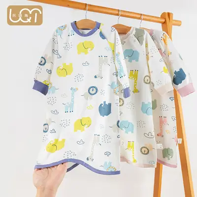 Baby Sleep Dress White Cactus Print One Piece