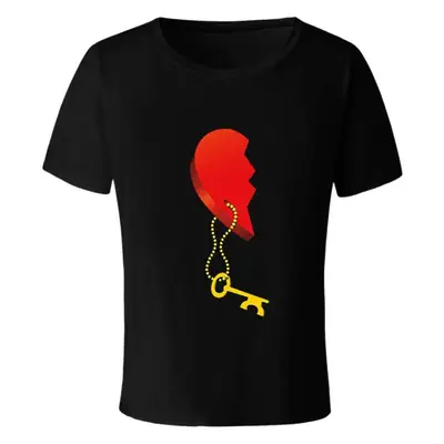 Love Key Lock Printed T-Shirt White 2022