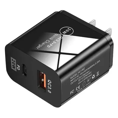 20W PD Fast Charging Adapter 4A Type-C European American British