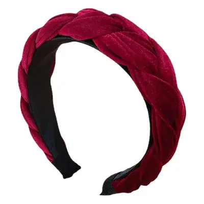Velvet Headbands for Women Black Pink Gold Red