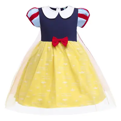 Children's Baby Dress Yellow Princess Print Summer Pettiskirt