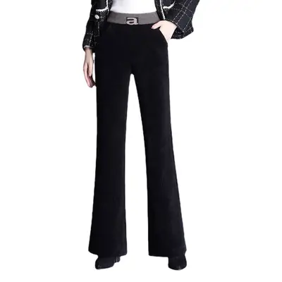Winter Warm Wide Leg Lamb Velvet Pants Women