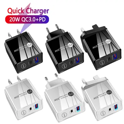 20W PD Mobile Charger for iPhone 13 Europe US UK