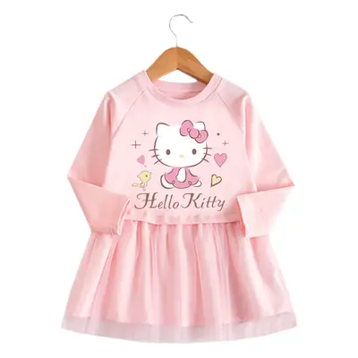 2023 Korean Style Girl's Dress Mesh Spring Autumn Baby Dress