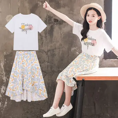 Girls Printed Skirt Set Summer 2024