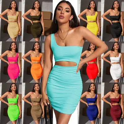 Pink Cut Out Sleeveless Dress for Women