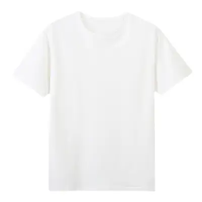 Children's Cotton T-Shirt Set White Black Short Sleeve Family Wear