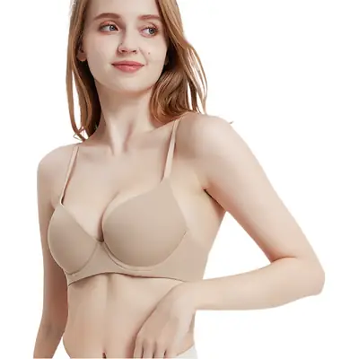 Cross-Border Plus-Size Seamless Bra, Push-Up Bra for Large Busts, Anti-Sagging, Breathable, Invisible Bra
