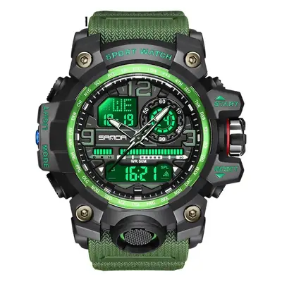 Sanda 3133 Men's Digital Sport Watch White Rose Gold