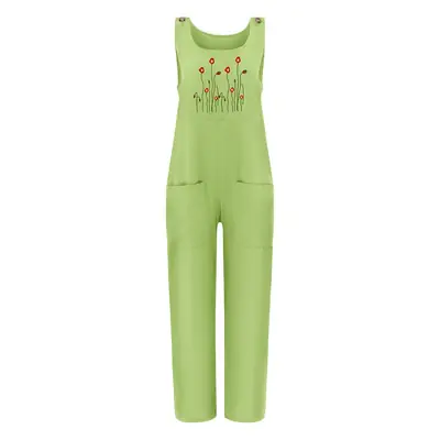 Black Printed Plus Size Casual Pants for Women