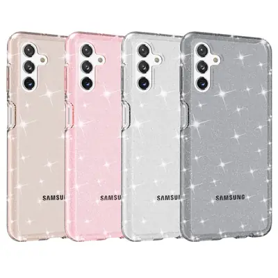 Samsung A13 Glitter Pink Anti-Fall Phone Case