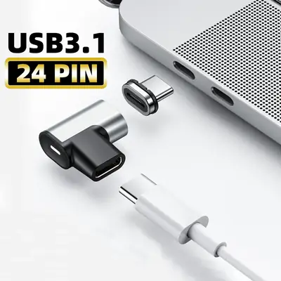 24Pin Magnetic USB3.1 Adapter for MacBook, iPad, Switch, Headphones