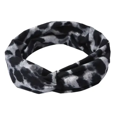 Retro Leopard Print Cross Headband for Girls