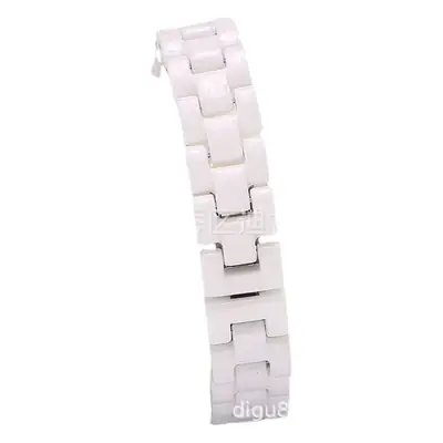 Women's White Ceramic Quartz Watch with Elegant Bracelet