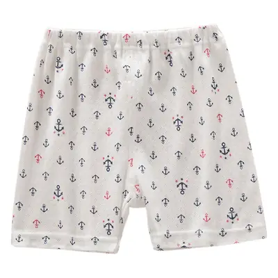 Children's Cotton Shorts Set White 3-Pack Loose Sports Pants