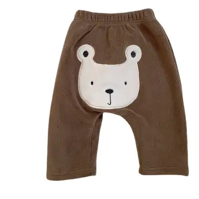 Baby Fleece Leggings Brown Warm Winter Pants
