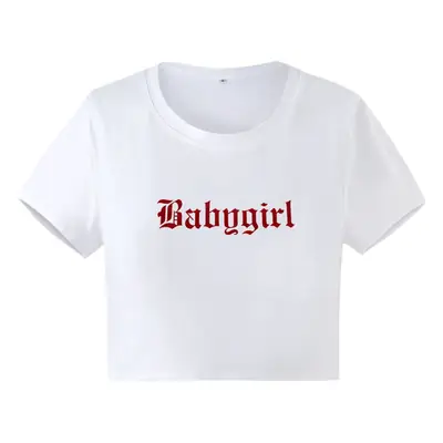 Black Baby Girl Printed Short Sleeve T-Shirt