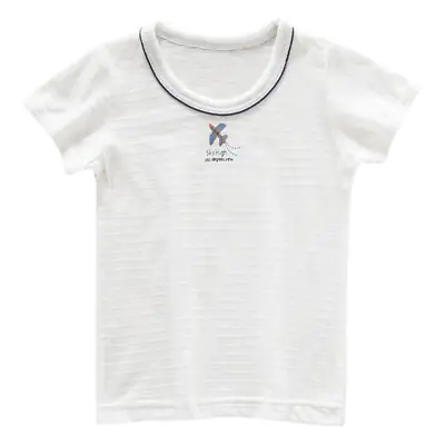 White Striped Cotton T-Shirts for Boys Toddlers