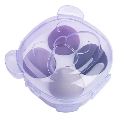 Pink Bear Design Makeup Egg Powder Puff Set