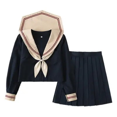 Japanese Sailor Suit Skirt Long Sleeve Academic Uniform