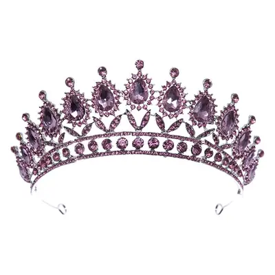 Tuanming Crystal Crown for Bridal Party Hair Accessories