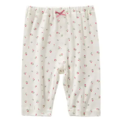 Girls 3-Piece Cotton Shorts Set White Pink