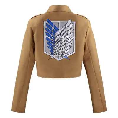 Wholesale Attack on Titan Survey Corps Jacket Brown Small