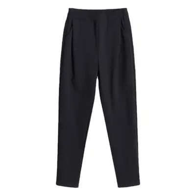 Women's Black Slim Fit High Waist Trousers