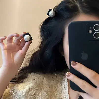 Korean Pearl Hairpin Clip for Women Retro Hair Accessories