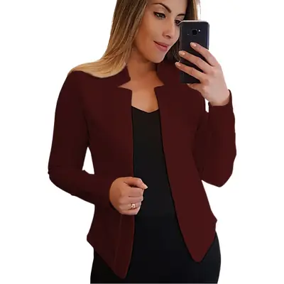 2023 Green Slim Fit Women's Suit Jacket for All Seasons