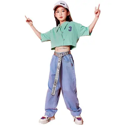 Girls Korean Style Cotton Shorts Set Summer