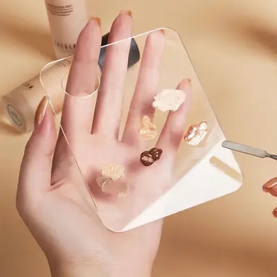 Liquid Foundation Palette for Makeup Artists with Acrylic Blending Plate
