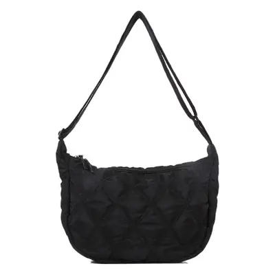 Women's Diamond Embroidery Quilted Shoulder Bag Cream