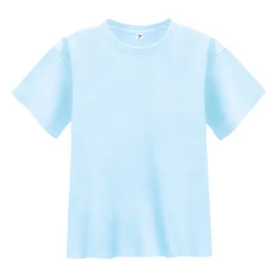 Blue Round Neck Cotton T-Shirt for Kids