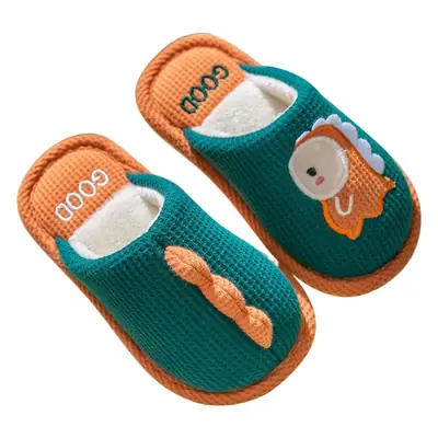 Cartoon Children's Cotton Slippers 2025 Winter Women's Home Closed-Toe Winter Parent-Child Thickened Warm Cotton Slippers
