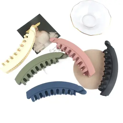 Frosted Hair Clip Multi-clip Non-slip Ponda Tail Vertical Clip Women's Grab Clip