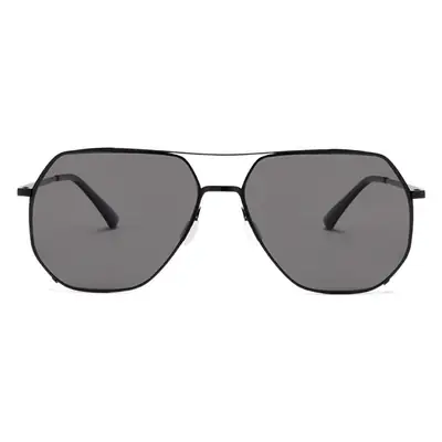 Men's Polarized Driving Sunglasses Black Stainless Steel