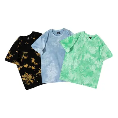 2025 Green Tie-Dye Cotton T-Shirt for Men