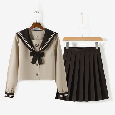 Black Pliated School Skirt for Girls Academic Style