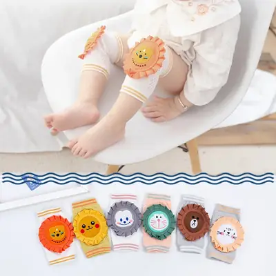 Cartoon Baby Knee Pads for Kids Soft Mesh Leg Protection