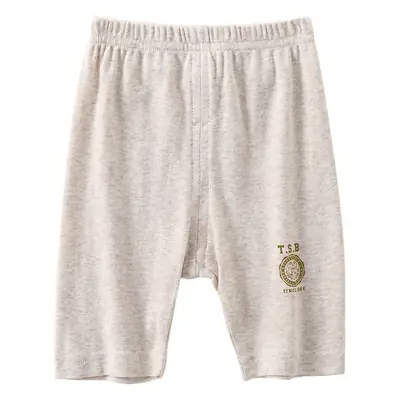 2-Piece Boys Summer Cotton Shorts Set Gray & White